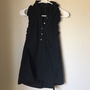Black BCBG Maxazria ruffled blouse! Size XS